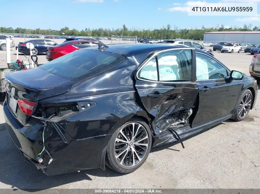 Auction sale of the 2020 Toyota Camry , vin: 4T1G11AK6LU955959, lot number: 39084219