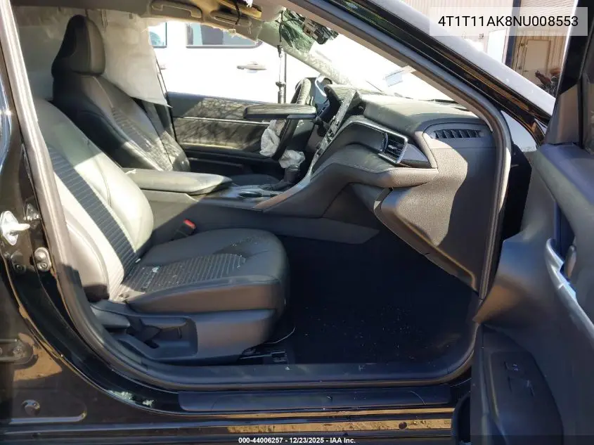 Auction sale of the 2022 Toyota Camry , vin: 4T1T11AK8NU008553, lot number: 44006257