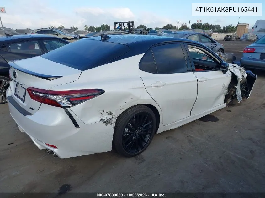 Auction sale of the 2023 Toyota Camry , vin: 4T1K61AK3PU165441, lot number: 37880039