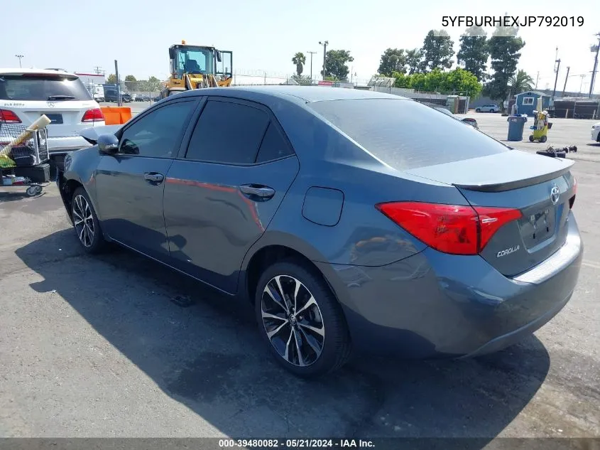 Auction sale of the 2018 Toyota Corolla , vin: 5YFBURHEXJP792019, lot number: 39480082