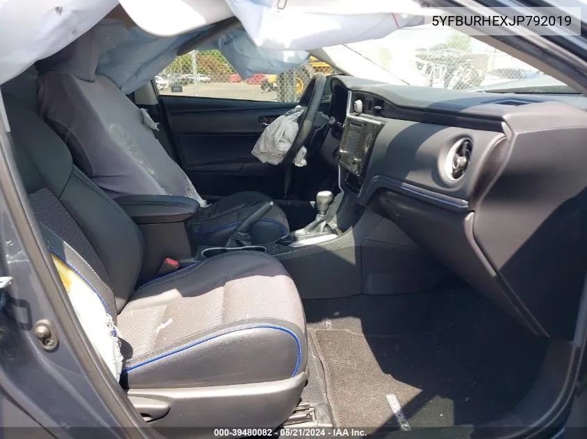 Auction sale of the 2018 Toyota Corolla , vin: 5YFBURHEXJP792019, lot number: 39480082