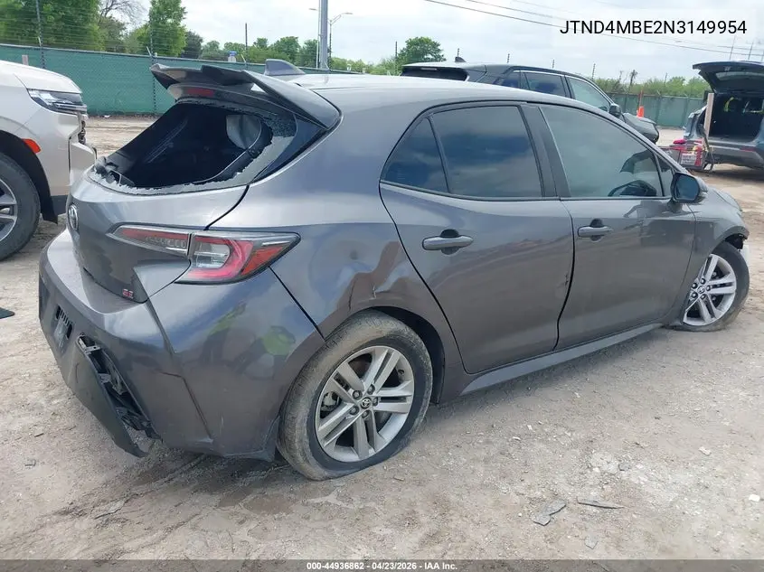Auction sale of the 2022 Toyota Corolla , vin: JTND4MBE2N3149954, lot number: 44936862