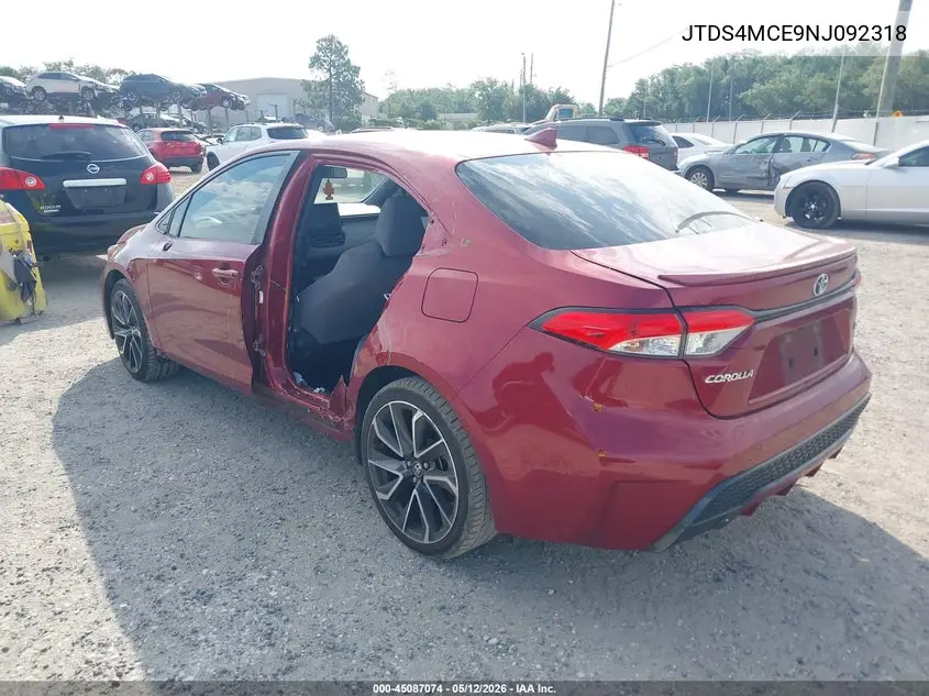 Auction sale of the 2022 Toyota Corolla , vin: JTDS4MCE9NJ092318, lot number: 45087074