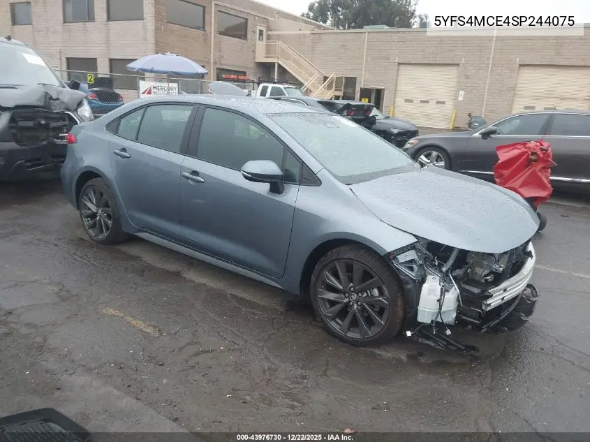 Auction sale of the 2025 Toyota Corolla , vin: 5YFS4MCE4SP244075, lot number: 43976730