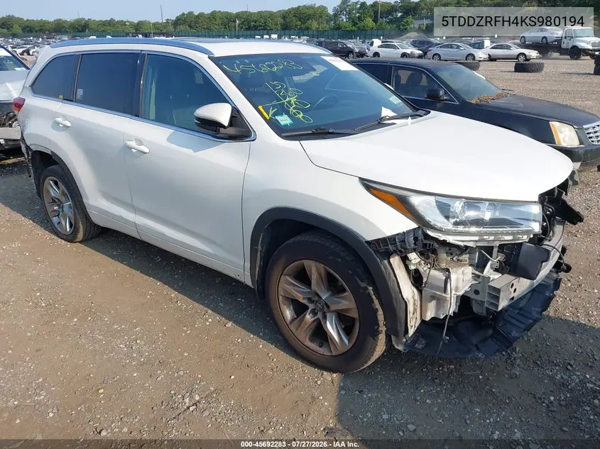 2019 Toyota Highlander 