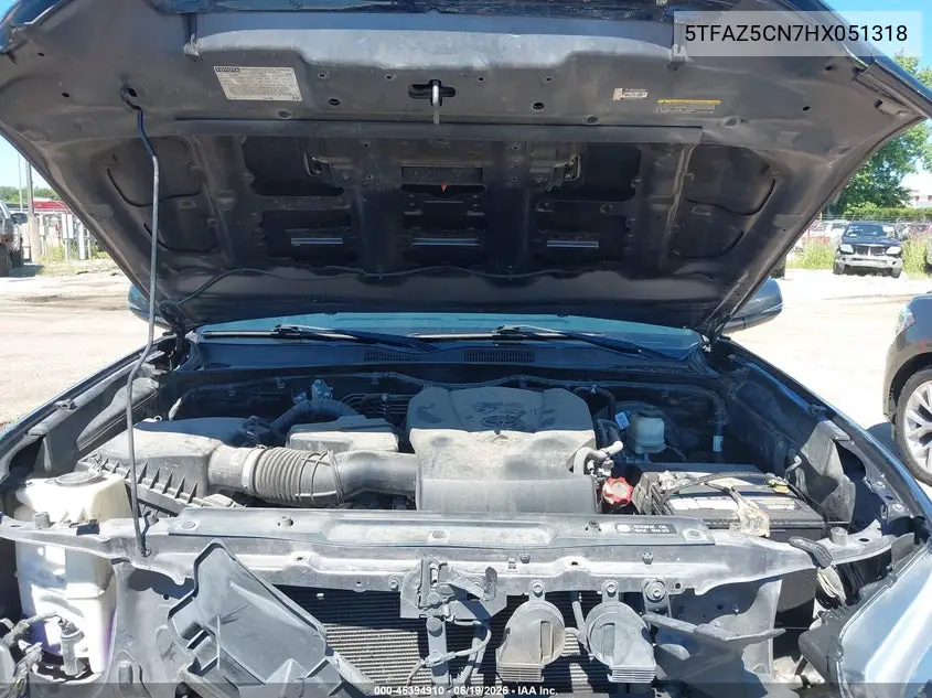 Auction sale of the 2017 Toyota Tacoma , vin: 5TFAZ5CN7HX051318, lot number: 45394910