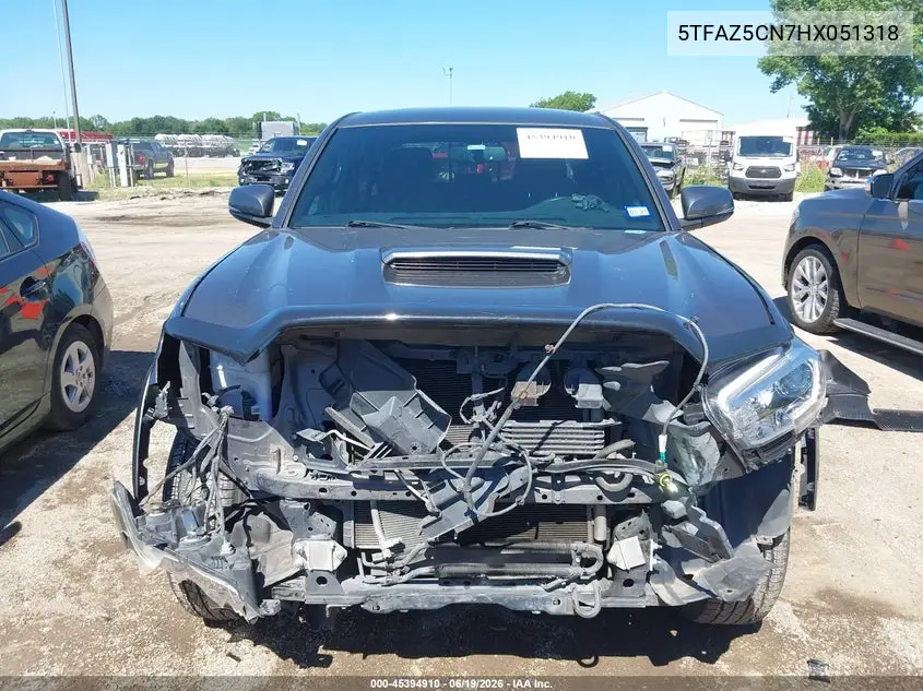 Auction sale of the 2017 Toyota Tacoma , vin: 5TFAZ5CN7HX051318, lot number: 45394910