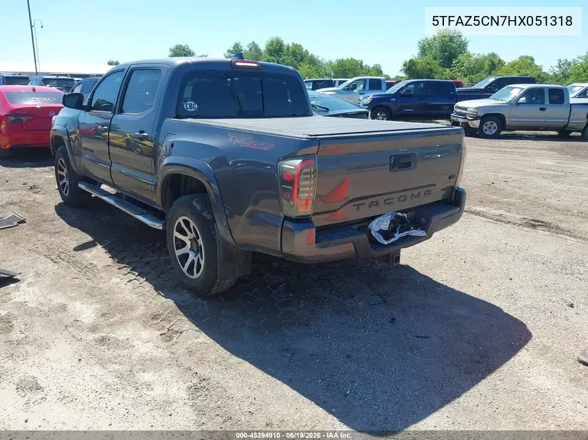 Auction sale of the 2017 Toyota Tacoma , vin: 5TFAZ5CN7HX051318, lot number: 45394910