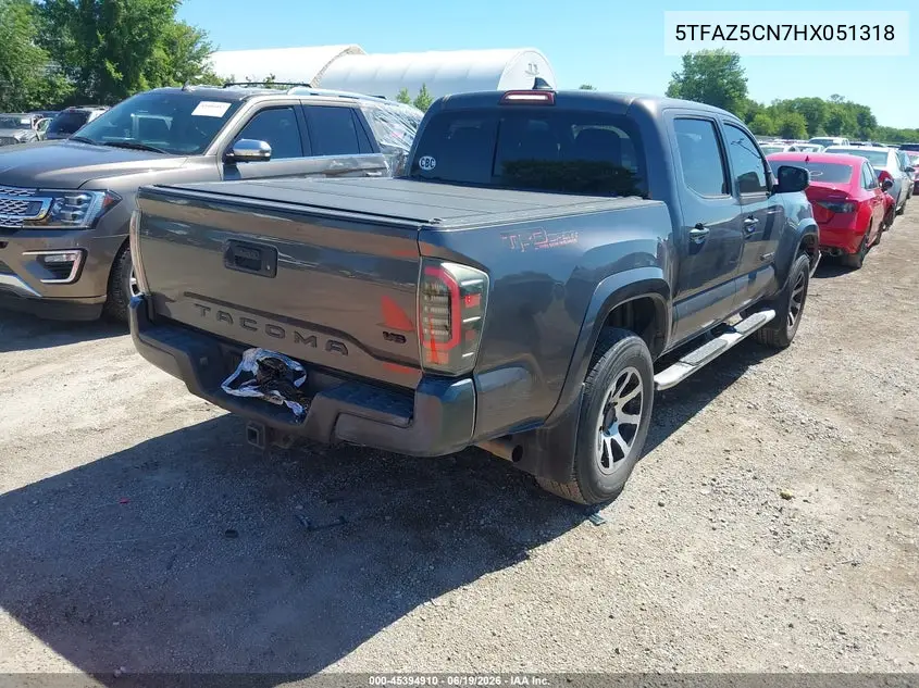 Auction sale of the 2017 Toyota Tacoma , vin: 5TFAZ5CN7HX051318, lot number: 45394910