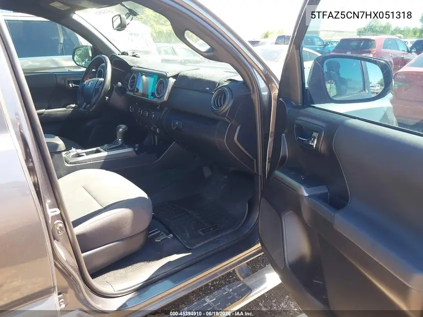 Auction sale of the 2017 Toyota Tacoma , vin: 5TFAZ5CN7HX051318, lot number: 45394910