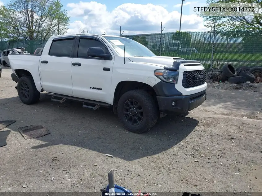 Auction sale of the 2019 Toyota Tundra , vin: 5TFDY5F1XKX814772, lot number: 44898353