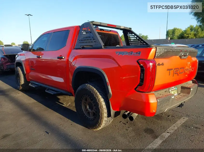 Auction sale of the 2023 Toyota Tundra , vin: 5TFPC5DB5PX031020, lot number: 46053344