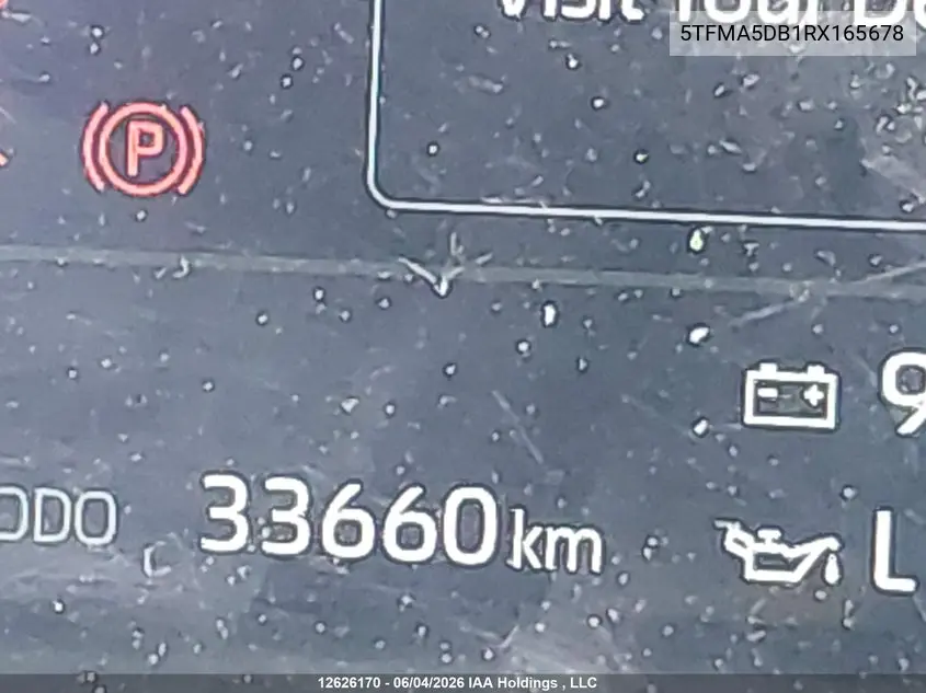 Auction sale of the 2024 Toyota Tundra , vin: 5TFMA5DB1RX165678, lot number: 12626170
