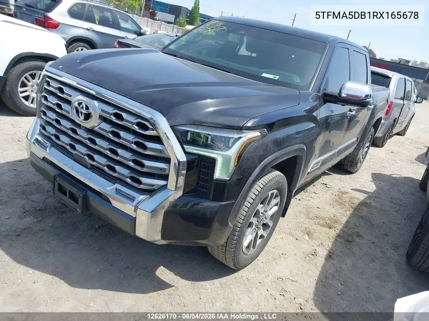 Auction sale of the 2024 Toyota Tundra , vin: 5TFMA5DB1RX165678, lot number: 12626170