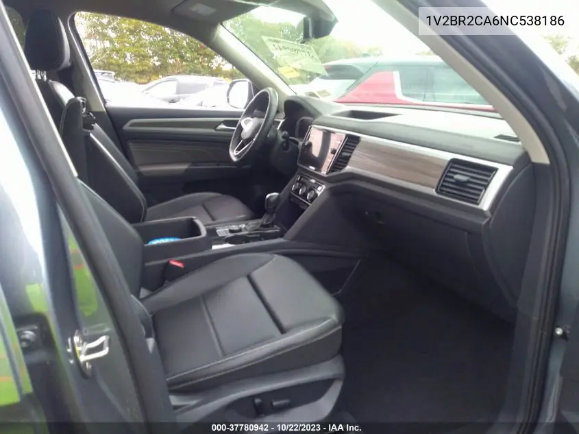 Auction sale of the 2022 Volkswagen Atlas , vin: 1V2BR2CA6NC538186, lot number: 37780942