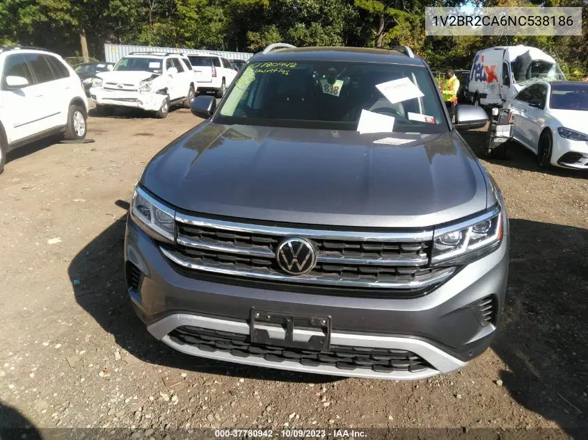 Auction sale of the 2022 Volkswagen Atlas , vin: 1V2BR2CA6NC538186, lot number: 37780942