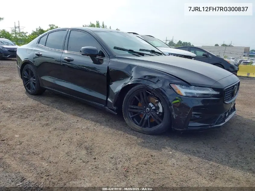 Auction sale of the 2024 Volvo S60 , vin: 7JRL12FH7RG300837, lot number: 42419110