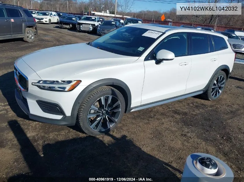 Auction sale of the 2020 Volvo V60 Cross Country , vin: YV4102WK6L1042032, lot number: 40961919