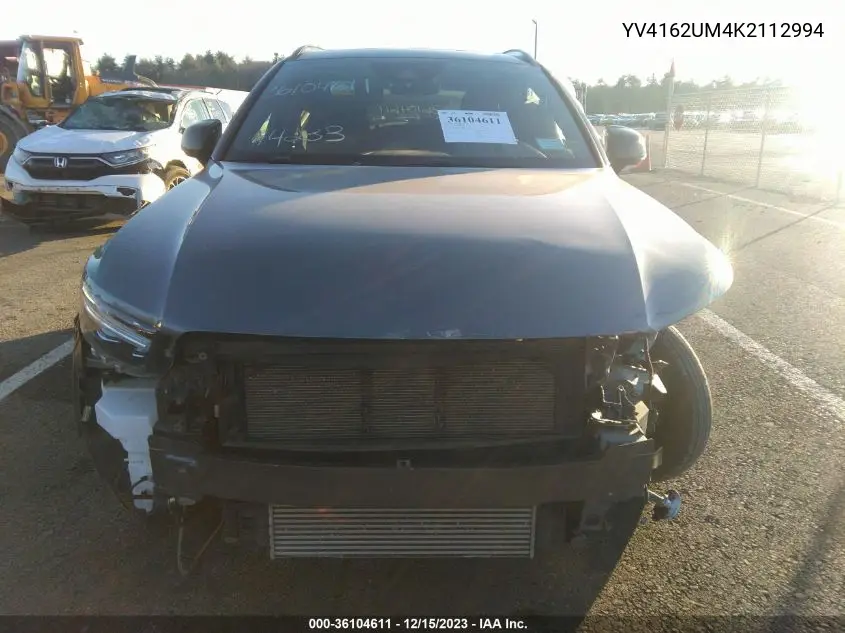 Auction sale of the 2019 Volvo XC40 , vin: YV4162UM4K2112994, lot number: 36104611