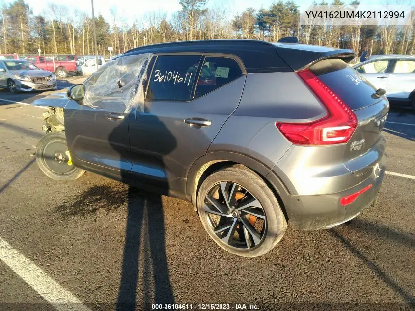 Auction sale of the 2019 Volvo XC40 , vin: YV4162UM4K2112994, lot number: 36104611