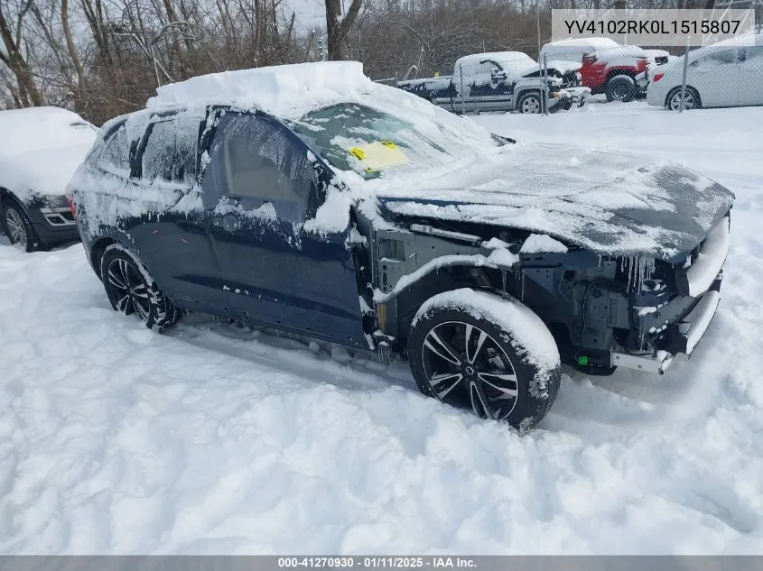 Auction sale of the 2020 Volvo XC60 , vin: YV4102RK0L1515807, lot number: 41270930