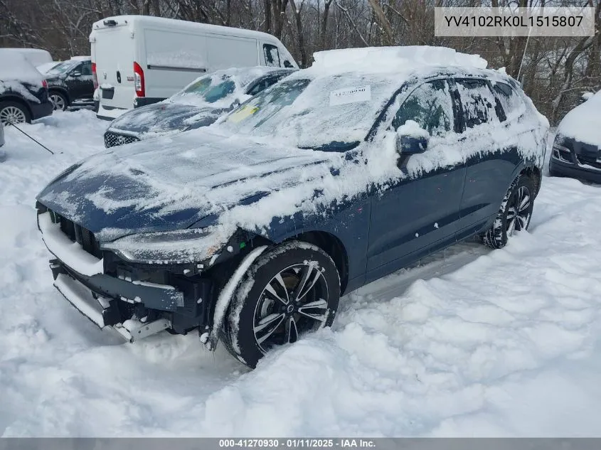 Auction sale of the 2020 Volvo XC60 , vin: YV4102RK0L1515807, lot number: 41270930