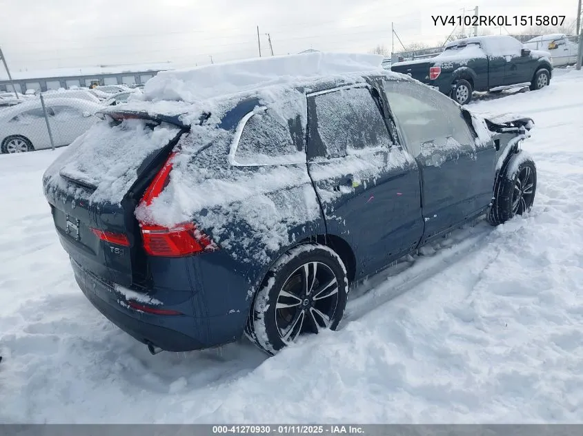 Auction sale of the 2020 Volvo XC60 , vin: YV4102RK0L1515807, lot number: 41270930