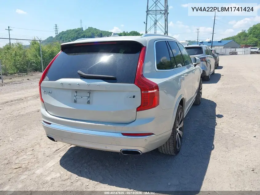Auction sale of the 2021 Volvo XC90 , vin: YV4A22PL8M1741424, lot number: 45147825