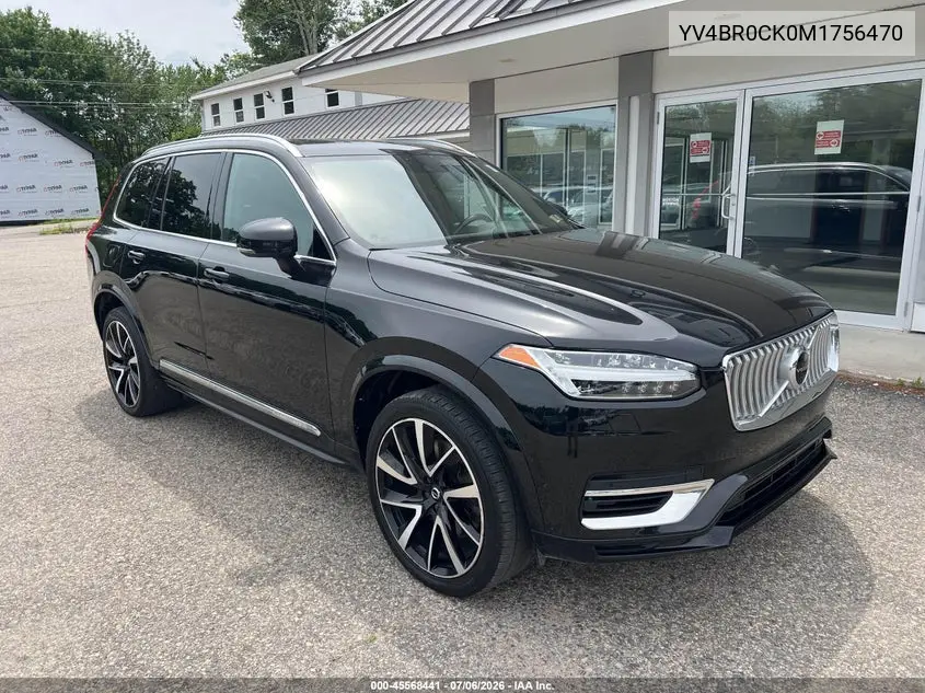 Auction sale of the 2021 Volvo XC90 , vin: YV4BR0CK0M1756470, lot number: 45568441
