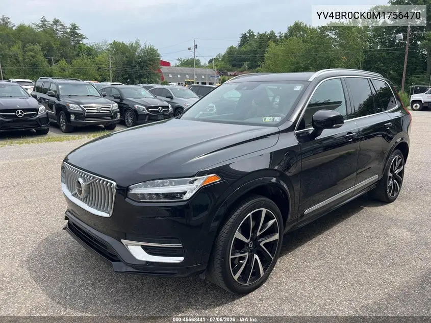 Auction sale of the 2021 Volvo XC90 , vin: YV4BR0CK0M1756470, lot number: 45568441