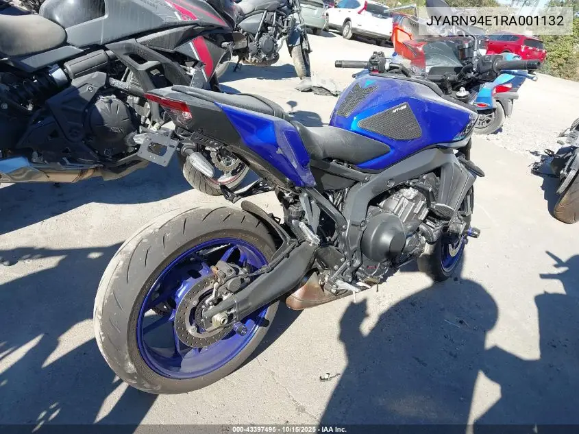 Auction sale of the 2024 Yamaha mt , vin: JYARN94E1RA001132, lot number: 43397495